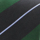 Green Bold Striped Silk Tie - Tie Doctor